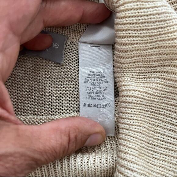 Liz Claiborne Sleeveless 100% Silk 2 Tone Melange Chic Pullover Sweater Size L - Picture 5 of 8